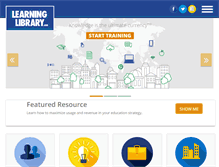 Tablet Screenshot of learninglibrary.com